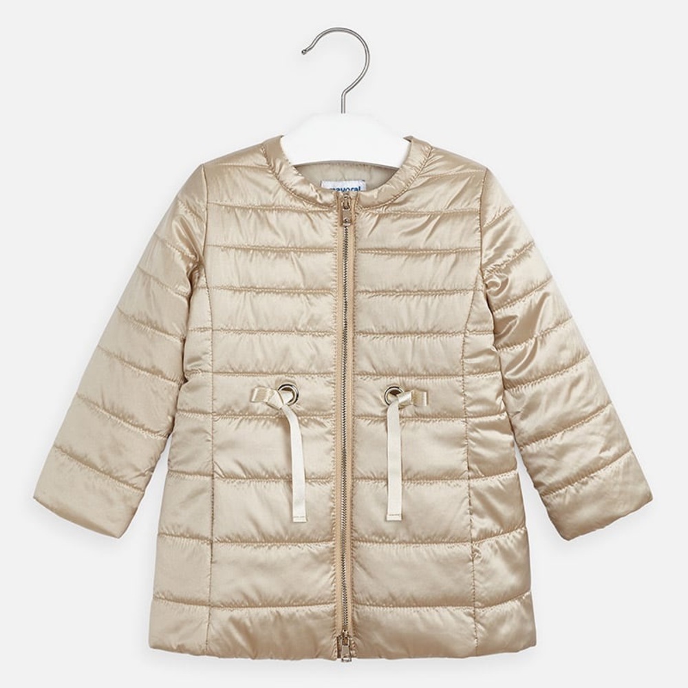 Mayoral Soft Metallic Gold Lightweight Windbreaker Jacket. Size 8